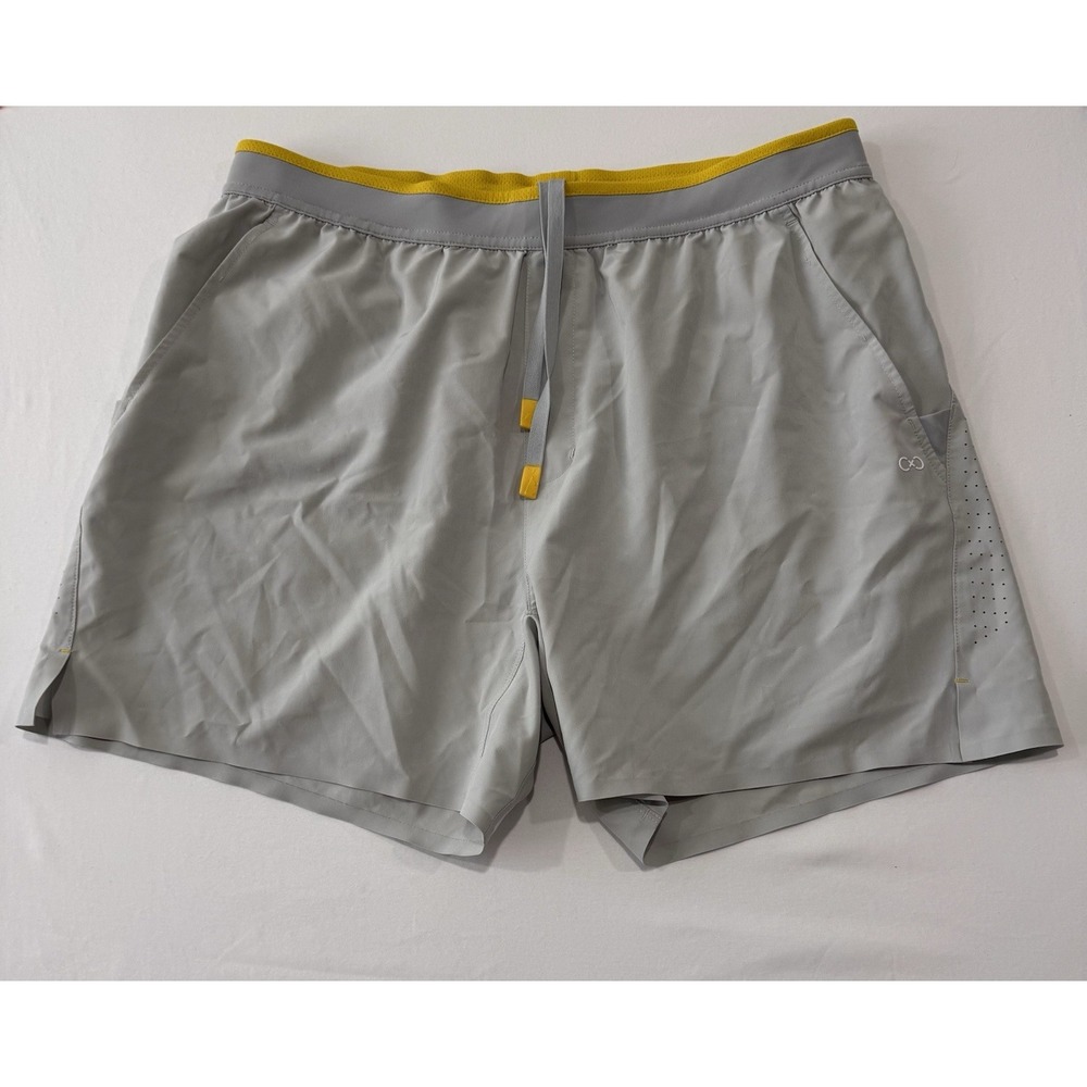 Centric Men's XXL Gray Lined Running Shorts Athletic Gym Training Performance
